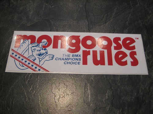 Mongoose bmx sticker - mongoose, old