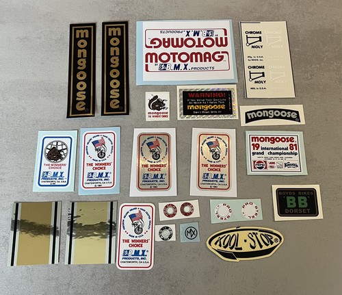 Old school bmx mongoose decals - old,