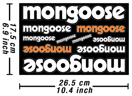 Mongoose decals stickers - mongoose,